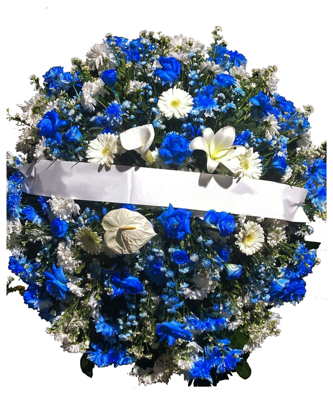 U - Coroa Flores Azuis